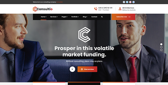 Consultio 3.2.5 – Corporate Consulting WordPress Theme