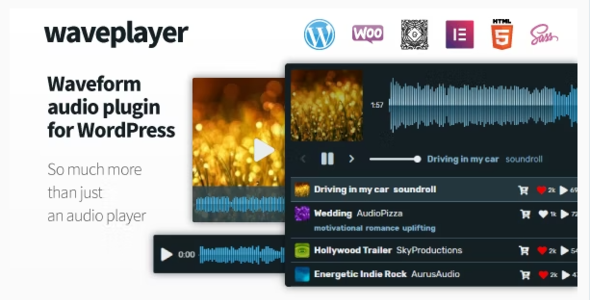 WavePlayer 3.6.4 – Waveform Audio Player for WordPress and WooCommerce