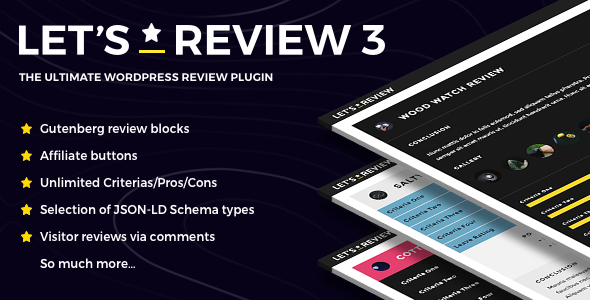 Let’s Review 3.2.8 – WordPress Ratings & Reviews Plugin
