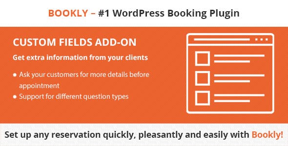 Bookly Custom Fields addon 4.8