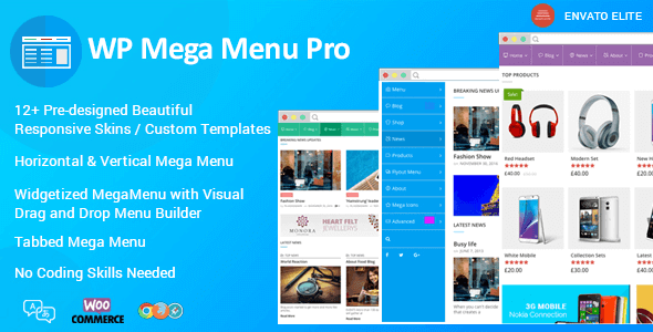 WP Mega Menu Pro 2.1.6 – Responsive Mega Menu