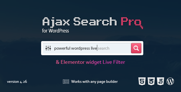 Ajax Search Pro 4.27.1 – Live WordPress Search & Filter Plugin