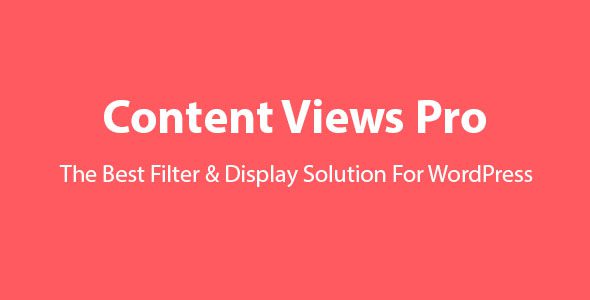 Content Views Pro 6.4.0 – Best Filter & Grid Plugin For WordPress
