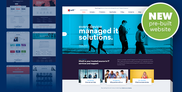 Nanosoft 1.2.7 – WordPress Theme for IT Solutions and Services Company