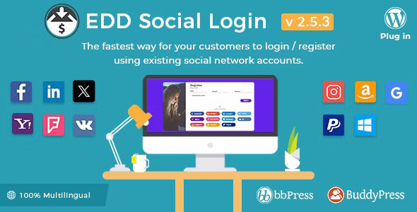 Easy Digital Downloads Social Login Addon 2.5.6