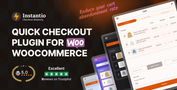 Instantio 3.2.6 – WooCommerce All in One Cart and Checkout