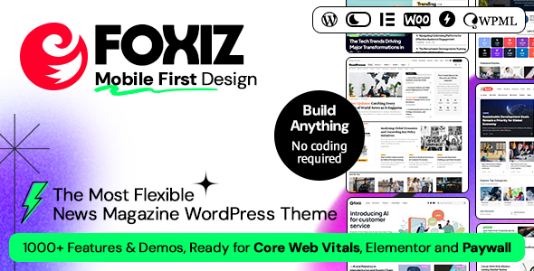 Foxiz 2.6.3 – WordPress Newspaper News and Magazine