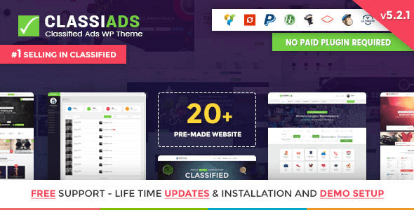 Classiads 6.1.11 – Classified Ads WordPress Theme