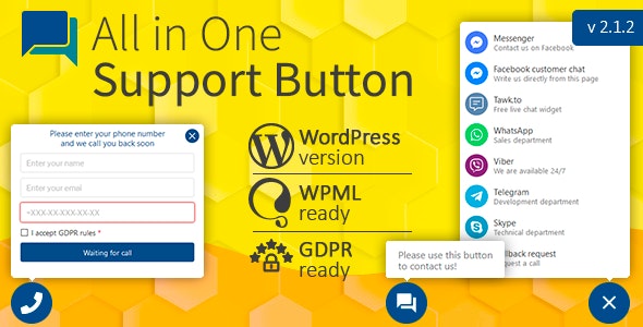 All in One Support Button + Callback Request 2.2.6