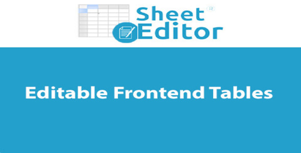 WP Sheet Editor Editable Frontend Tables Addon 2.4.31