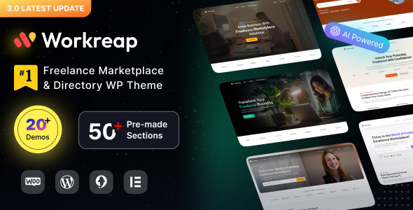 Workreap 3.3.0 – Freelance Marketplace and Directory Theme