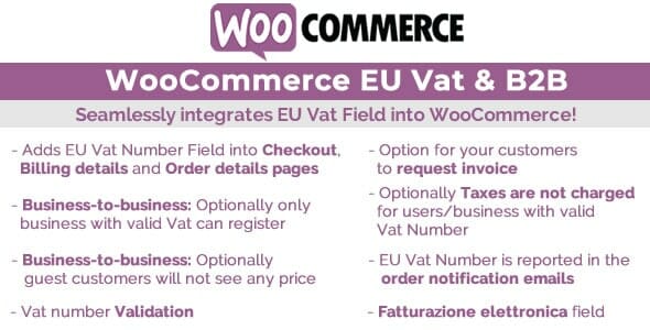 WooCommerce Eu Vat & B2B 13.0