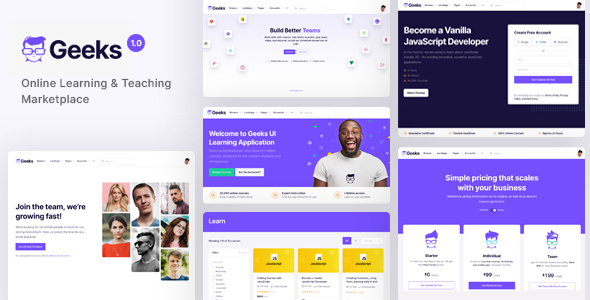Geeks 1.2.22 – Online Learning Marketplace WordPress Theme