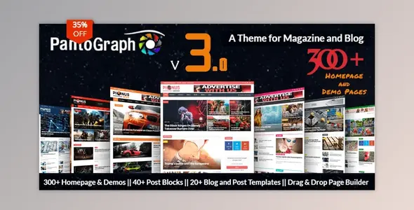 PantoGraph 3.7.2 – Newspaper Magazine Theme
