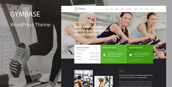 GymBase 15.8 – Responsive Gym Fitness WordPress Theme