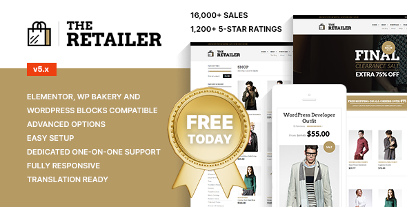The Retailer 6.0.7 – Premium WooCommerce Store Theme