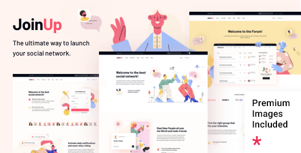 Join Up 1.2 – BuddyPress Community Theme
