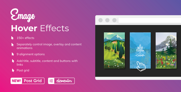 Emage 4.3.3 – Image Hover Effects for Elementor Pro