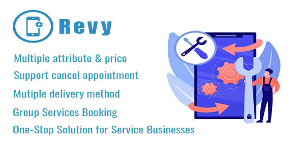 Revy 2.1 – WordPress booking system for repair service industries