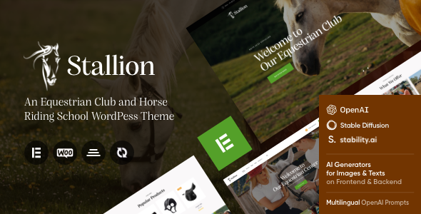 Stallion 1.7 – An Equestrian Club and Horse Riding School WordPress Theme