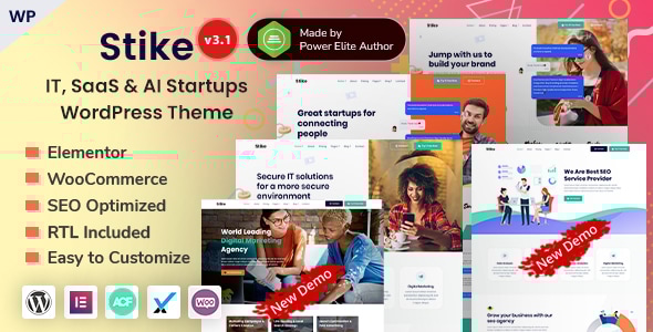 Stike 2.9 – IT Startups WordPress Theme