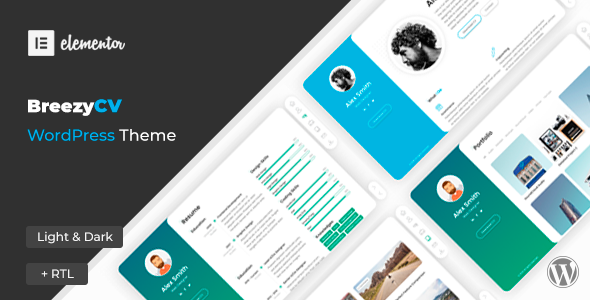 BreezyCV 1.5.2 – CV Resume WordPres Theme