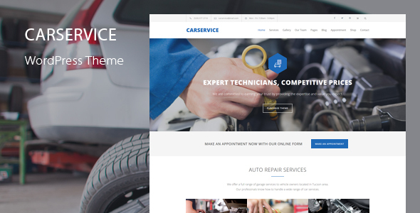 Car Service 7.7 – Mechanic Auto Shop WordPress Theme