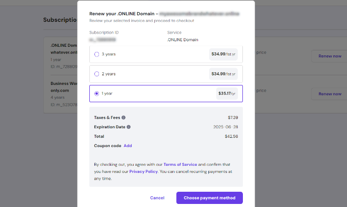 Pay for your domain renewal in hostinger Pay for your domain renewal in Hostinger