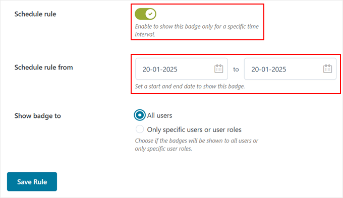 Creating a schedule for the product badge to appear with YITH Creating a schedule for the product badge to appear with YITH