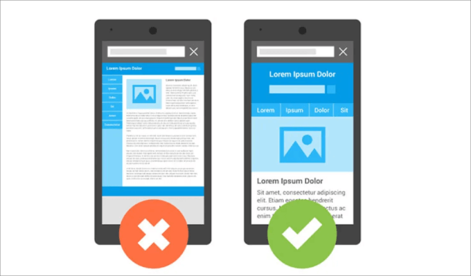 Mobile-friendly website illustration mobile-friendly illustration