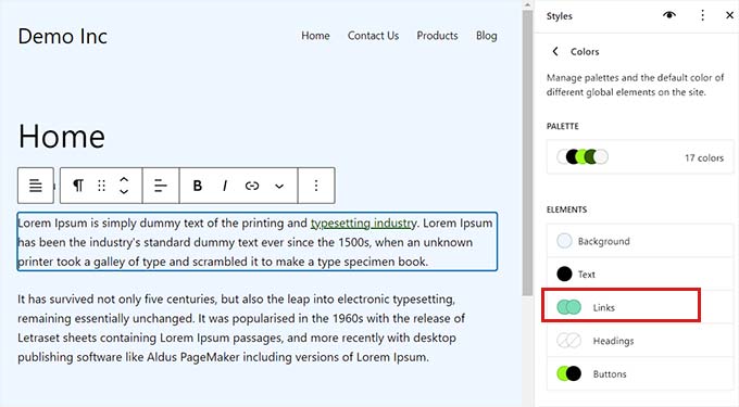 Click on the Links panel Click on the Links panel