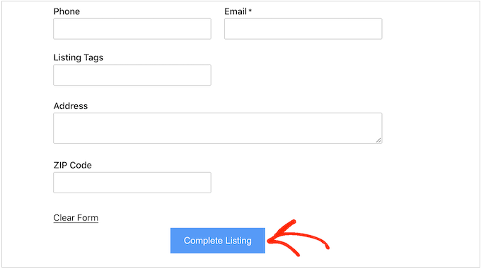 Accepting user-submitted business listings Accepting user-submitted business listings