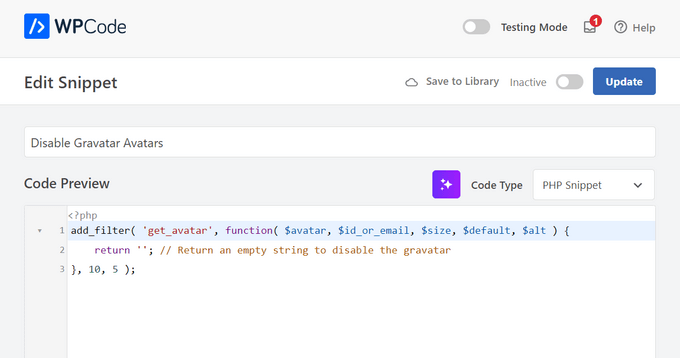 WPCode will automatically add the code WPCode will automatically add the code