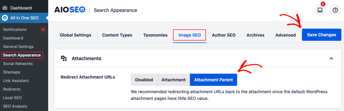 All in One SEO search appearance media setting All in One SEO search appearance media setting
