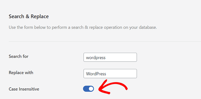Case Insensitive searches Case Insensitive searches