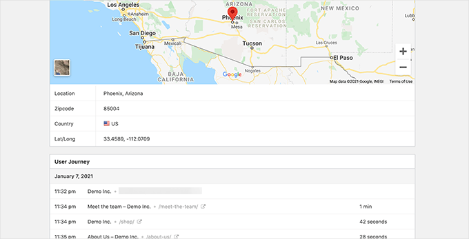 User Journey tracking User Journey tracking