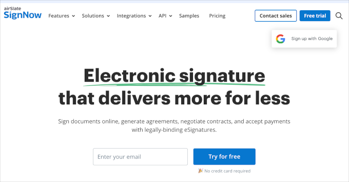 signNow homepage signNow homepage