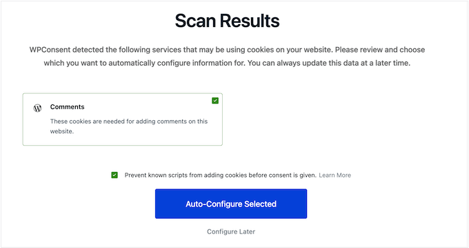 Scanning your website for cookies using a compliance plugin Scanning your website for cookies using a compliance plugin