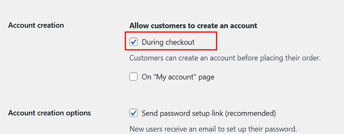 Allow shoppers to create an account during checkout in WooCommerce Allow shoppers to create an account during checkout in WooCommerce