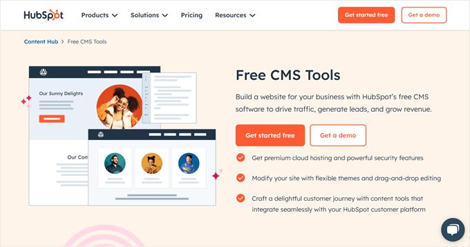 HubSpot CMS landing page HubSpot CMS landing page