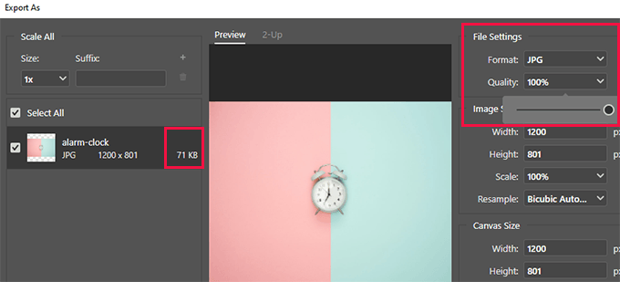 Optimize image before saving Optimize image before saving