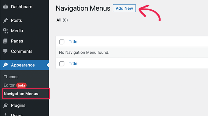 Navigation menus in WordPress 5.9 Navigation menus in WordPress 5.9