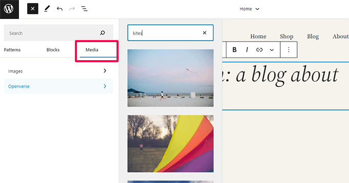 Openverse Integration in WordPress 6.2 Openverse Integration in WordPress 6.2