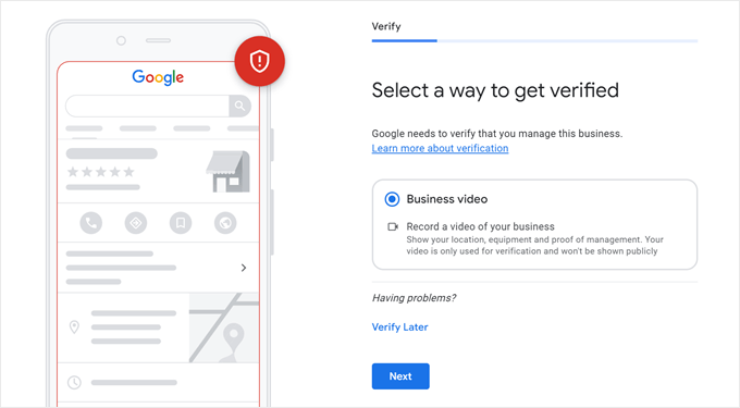 Getting verified in Google Business Profile Getting verified in Google Business Profile