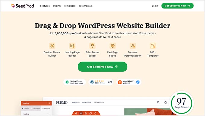 The SeedProd page builder plugin for WordPress The SeedProd page builder plugin for WordPress