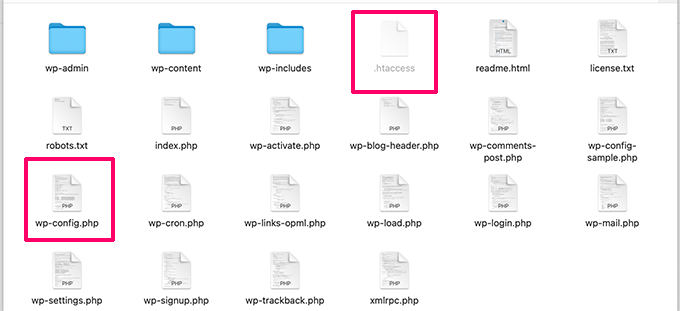 WordPress configuration files WordPress configuration files