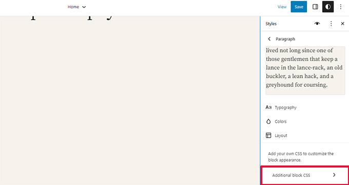 Block styles custom CSS Block styles custom CSS