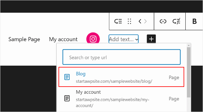 Selecting the Blog page as the submenu's parent menu in WordPress Full Site Editing Selecting the Blog page as the submenu's parent menu in WordPress Full Site Editing