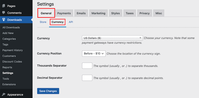 How to change the currency settings in your online music store How to change the currency settings in your online music store