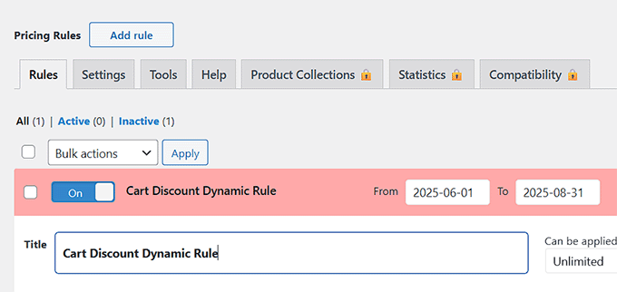 Add rule title Add rule title